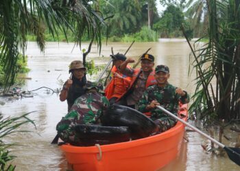 Dandim 0416/Bute Letkol Inf Arief Widyanto, S.E., M.Han., bersama Kapolres Bungo AKBP Singgih Hermawan, S.I.K., M.A.P., Razia Penambang Emas Tanpa Izin
