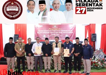 KPU Resmi Menetapkan Jumiwan-Maidani dan Dedi-Dayat Sebagai Calon Bupati Dan Wakil Bupati Pada Pilkada Tahun 2024 di Bungo.