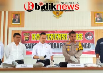 Satresnarkoba Polres Bungo Berhasil Tangkap  52 Orang Pelaku Penyalahgunaan Narkoba Bernilai 1 Milyar Dalam Waktu Satu Bulan.