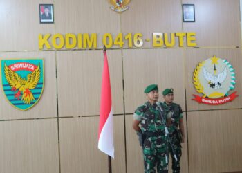 Dandim 0416/Bute Pimpin Langsung Tradisi Korp Raport Jajaran TNI Di Makodim 0416/Bute Berlangsung Hikmat