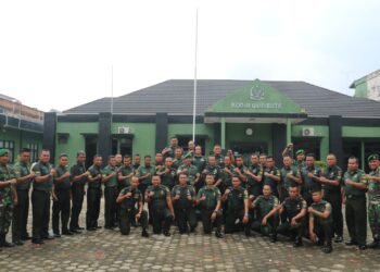 Atas Prestasi Dan Dedikasi Kerja,Letkol Inf Arief Berikan Puluhan Prajurit Kodim 0416/Bute Penghargaan Kenaikan Pangkat.