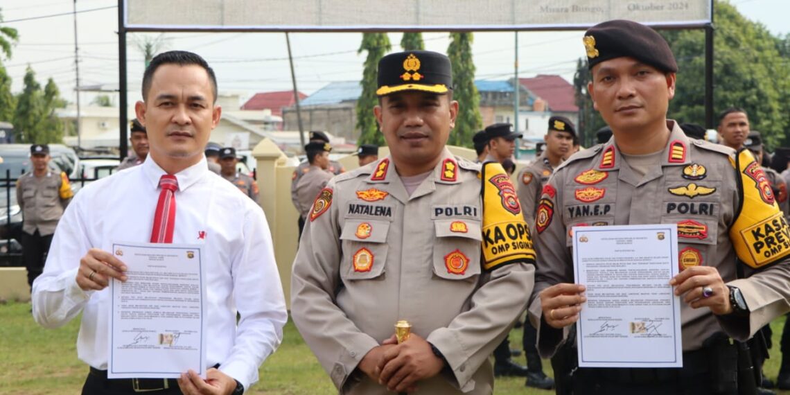 Kapolres Bungo AKBP. Natalena “Pentingnya Integritas Dan Netralitas Polri Dalam Pilkada 2024.