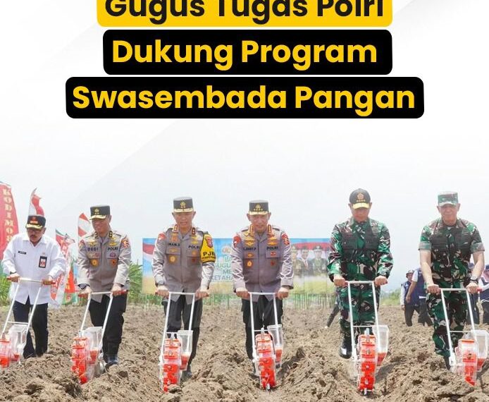 Gugus Tugas Polri Dukung Program Swasembada Pangan
