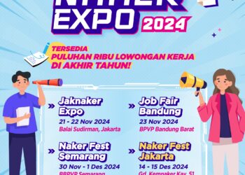 NAKER EXPO 2024 puluhan ribu loker di akhir tahun