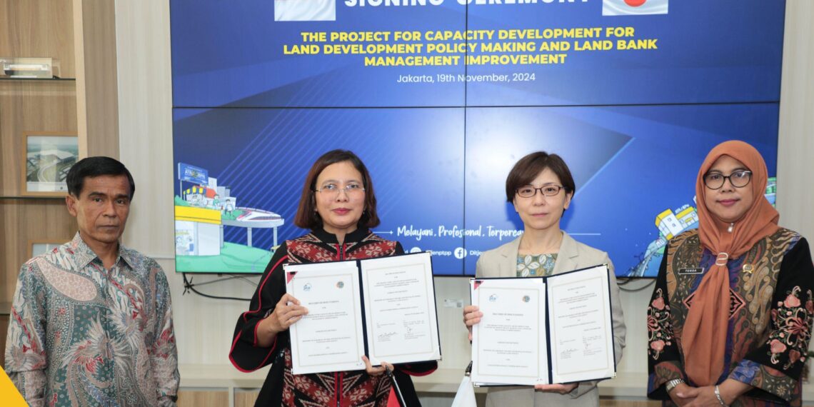 Kementerian ATR/BPN melalui Dirjen PTPP tandatangani kerja sama dengan JICA