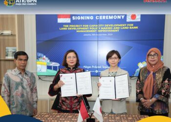 Kementerian ATR/BPN melalui Dirjen PTPP tandatangani kerja sama dengan JICA