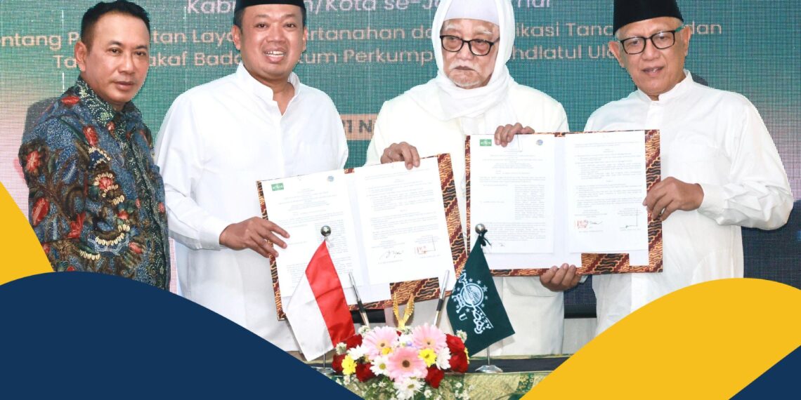 Kanwil BPN Provinsi Jawa Timur Tandatangani MoU dengan PWNU Jawa Timur