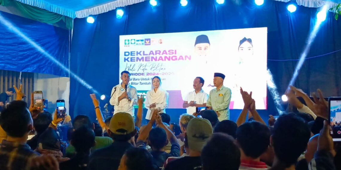 Hitung Cepat Pilwali Kota Blitar 2024, Pasangan Ibin-Elim Ucapkan Terima Kasih Warga