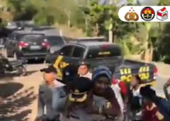 Polri Hadir Untuk Korban Erupsi Gunung Lewotobi, NTT