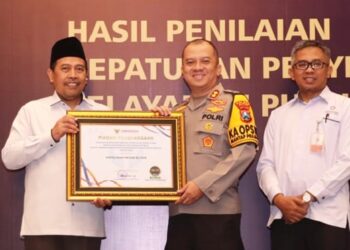 Atas Peningkatan Kualitas Pelayanan Publik, Polres Blitar Raih Penghargaan dari Ombudsman RI