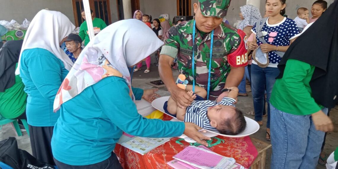 Babinsa Desa Pasirharjo Dukung Program Percepatan Penurunan Stunting