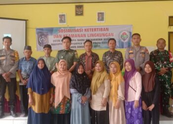 Sosialisasi Ketertiban dan Keamanan Lingkungan Desa Banyumas Baru Kecamatan Kerkap Bengkulu Utara TA. 2024