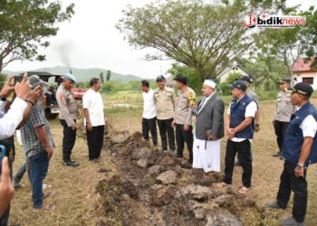 Dalam Rangka Mewujudkan Ketahanan Pangan Dan Pemanfaatan Lahan Produktip  Polres Bireuen jalankan Program Tanami Jagung
