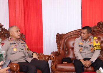 Wakapolda Jambi Tinjau Pos Pengamanan Operasi Lilin 2024 di Kabupaten Bungo.