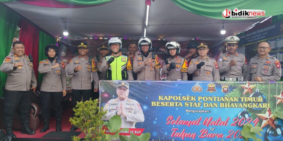 Pastikan Kesiapan Jajarannya Amankan Nataru, Kapolresta Pontianak Cek Pos Pengamanan Diwilayahnya