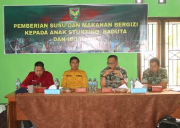 Sukseskan Program Unggulan Kodam II/Sriwijaya, Kodim 0416/ Bute Salurkan Bantuan Makanan Bergizi Serta Susu Untuk Bayi Dan Ibu Hamil