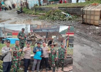 Giat Jum’at Bersih Antara Camat Cililin Pemerintahan Desa Polsek dan Babinsa Cililin