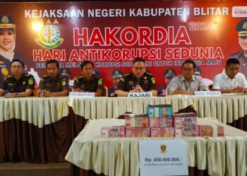 Kejari Kabupaten Blitar Terima Pengembalian Uang Kerugian Negara 450 Juta