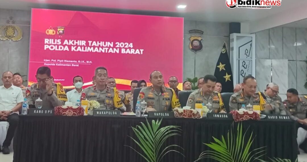 Press Release Akhir Tahun: Polda Kalbar Paparkan Keberhasilan Selama 2024
