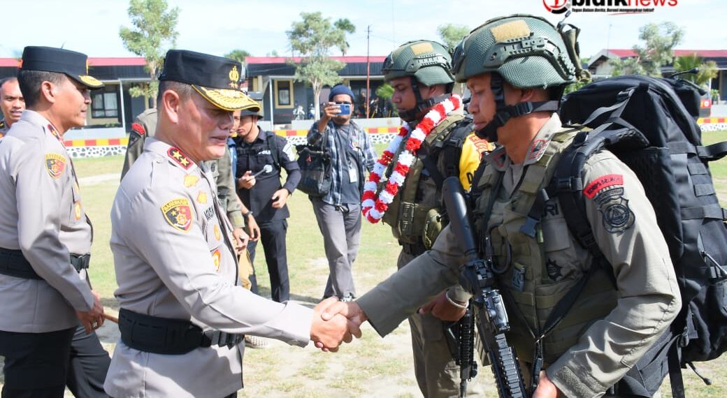 Upacara Penyambutan Purna Tugas Operasi Damai Cartenz, Kapolda Sulteng Apresiasi Keberhasilan Tugas