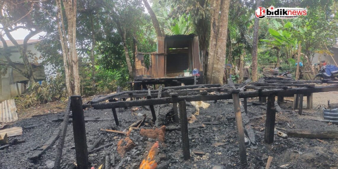 Kebakaran Hanguskan Kontrakan Pasangan Muda Desa Istana, Awak Media akan Mengadu Kepada Prabowo