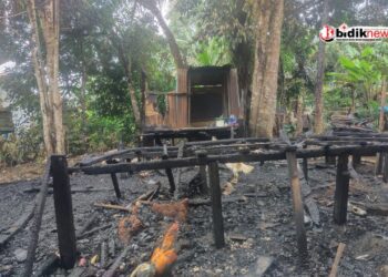 Kebakaran Hanguskan Kontrakan Pasangan Muda Desa Istana, Awak Media akan Mengadu Kepada Prabowo