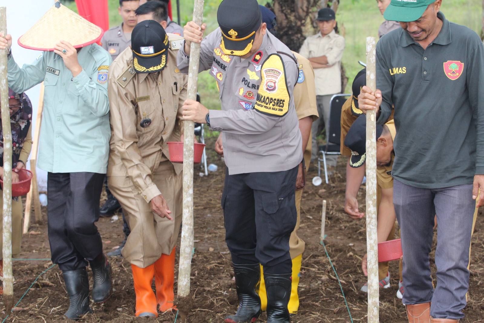 Polres Bengkulu Utara mendukung program prioritas pemerintah untuk ketahanan pangan