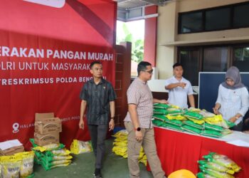Ditreskrimsus Polda Bengkulu Gelar Gerakan Pangan Murah untuk Bantu Masyarakat