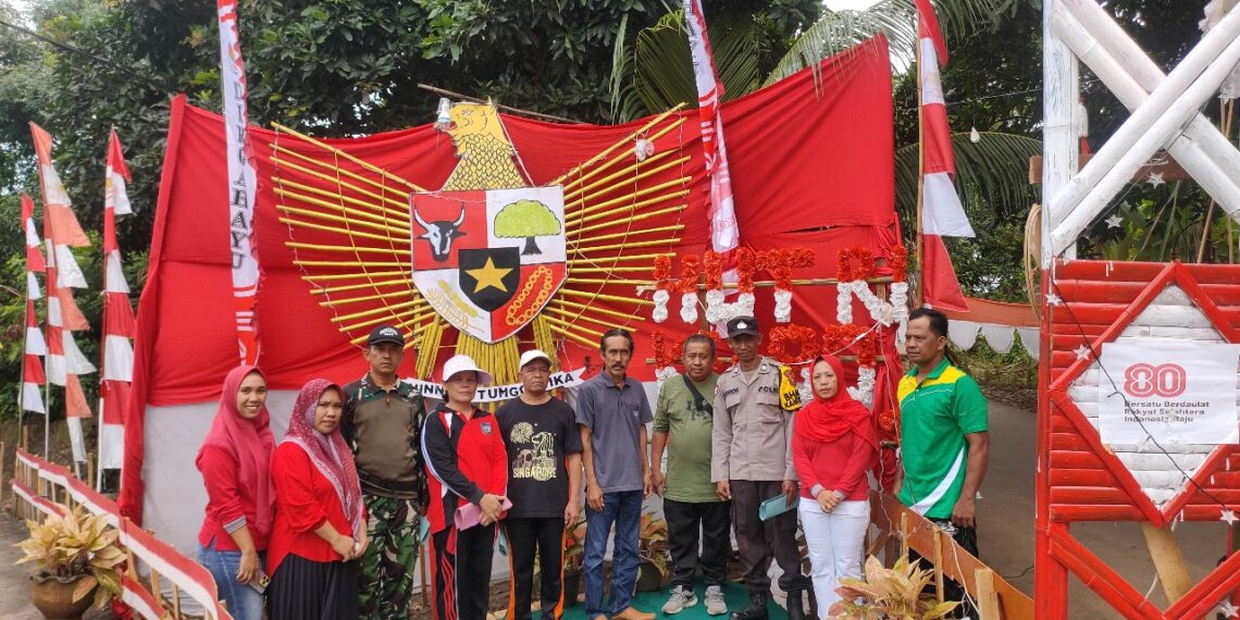 Dalam rangka memeriahkan HUT RI ke 80 Pemerintah Desa Talang Kering mengadakan lomba Kreasi dan kebersihan antar Kadun