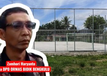 Pembelian Matrial Lapangan Futsal Desa Tanjung Kemeyan Gunakan SPJ Fiktif