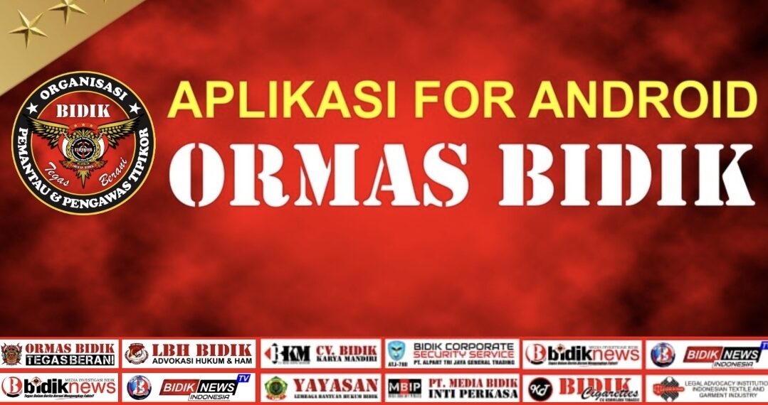 Jelang Milad ke-9, ORMAS BIDIK Luncurkan Program Aplikasi Digital Terpadu Tahun 2026