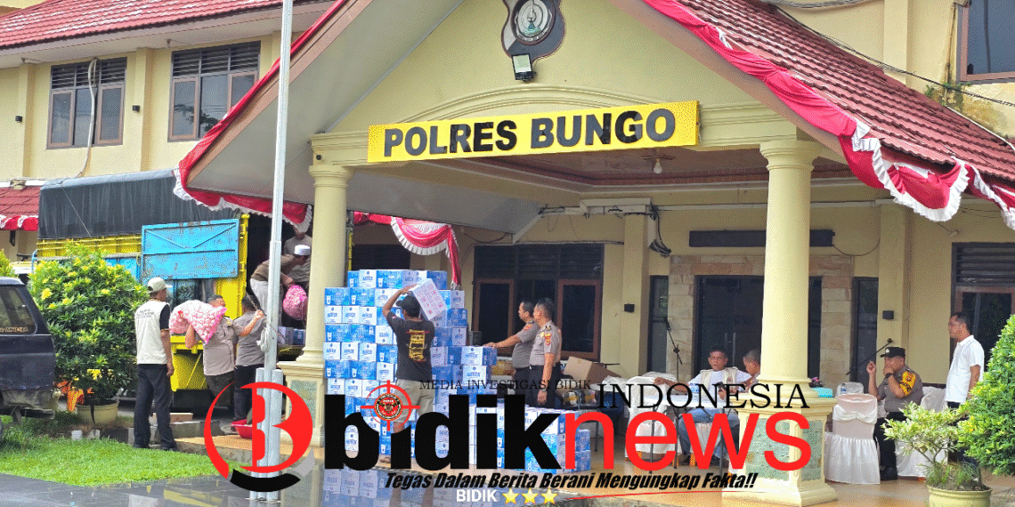 5 Armada Truk Logistik Bergerak, Bukti Nyata “POLRI UNTUK MASYARAKAT”: Kapolres Bungo Tunjukkan Ketulusan, Menggugah Hati Pimpinan Jambi