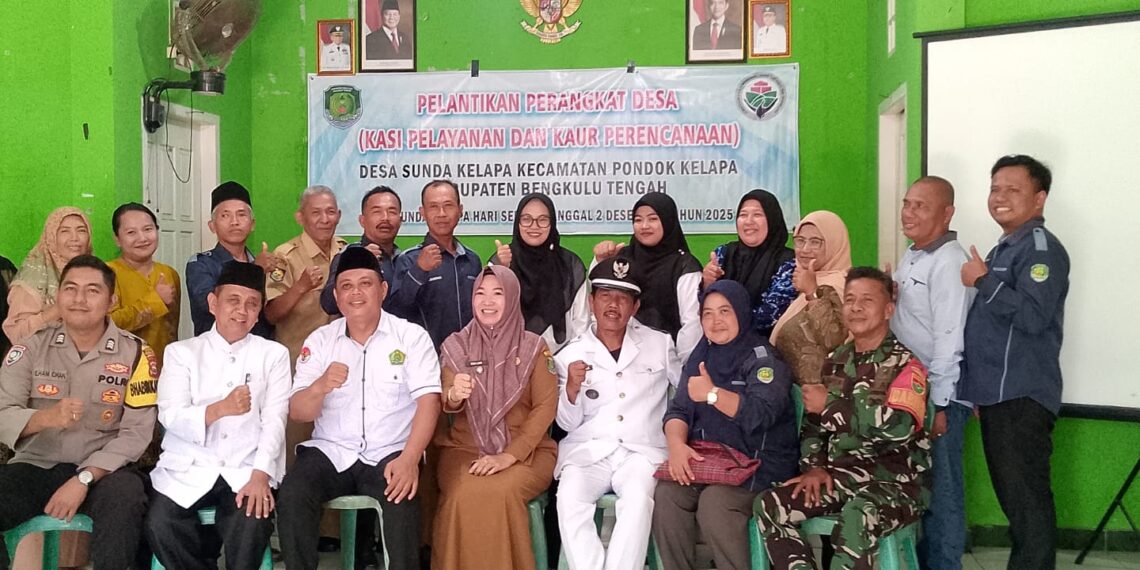 Pemdes Sunda Kelapa Gelar Pelantikan Perangkat Desa Baru